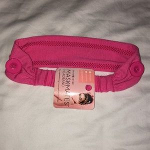 Womens Headband Maskmates Pink NWT!